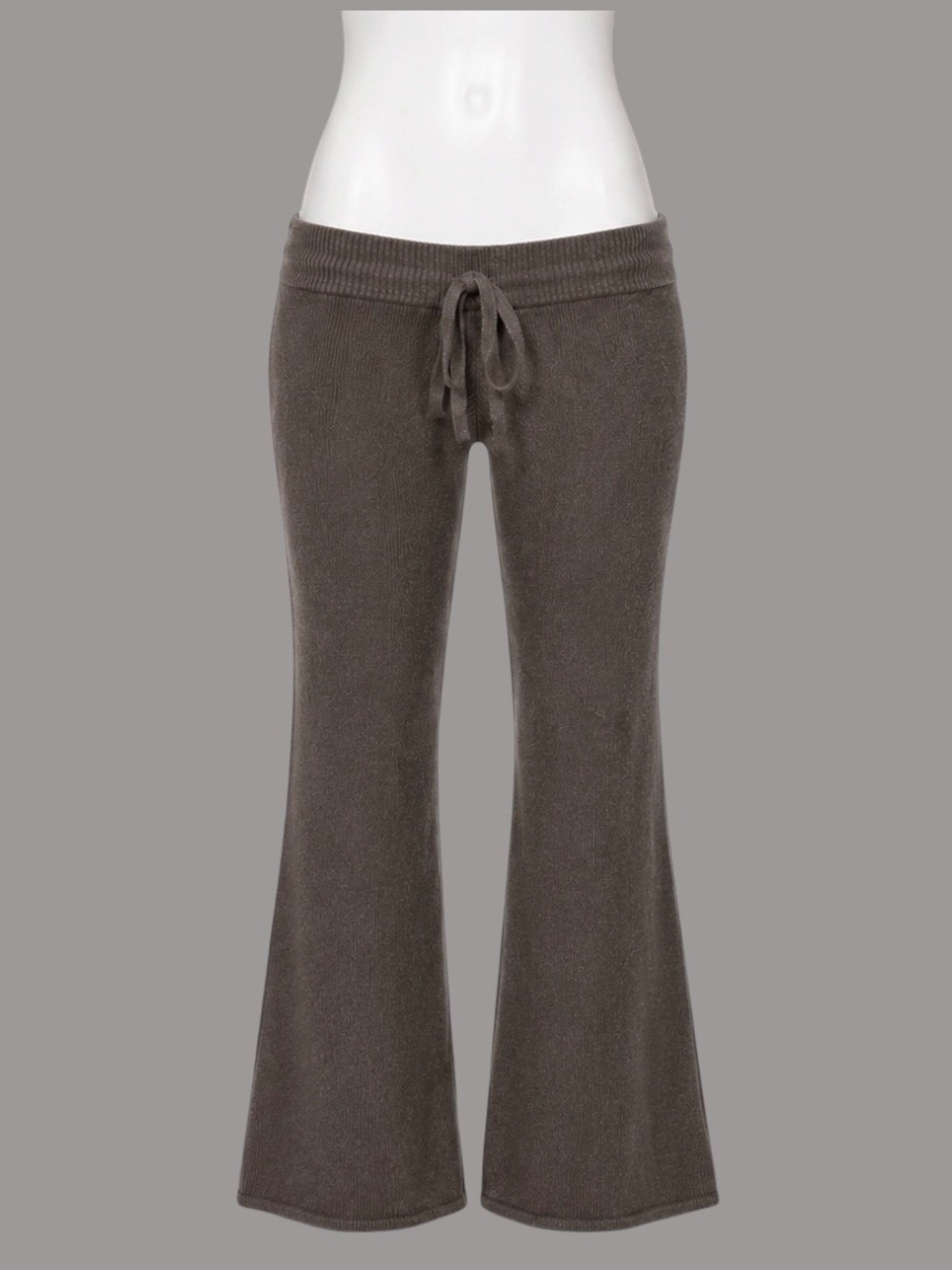 Monrow Ribbed Knit Flare Pants